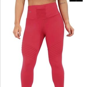 High Waist Leggings Moto Style